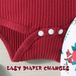 GDTOGRT Baby Girl Clothes Newborn Infant Outfits Ruffle Romper+ Floral Pants + Cute Headband Sets for Girls - Image 8
